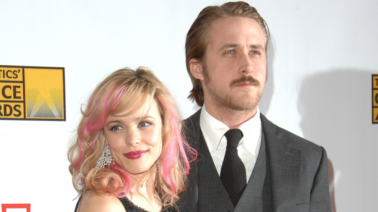 Ryan Gosling and Rachel McAdams smiling