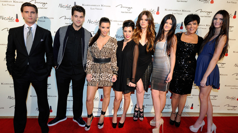 Scott Disick with the Kardashian family