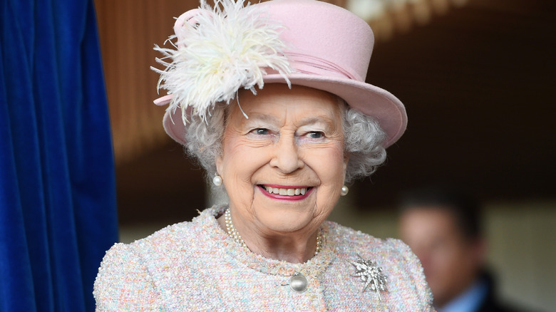 Queen Elizabeth smiling