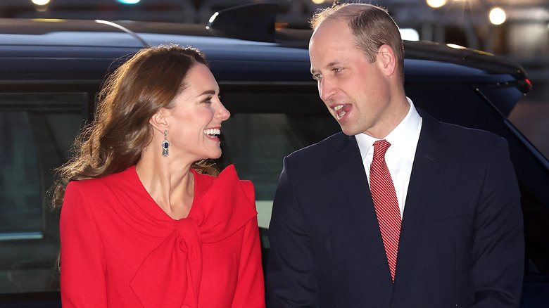 Kate Middleton and Prince William smiling