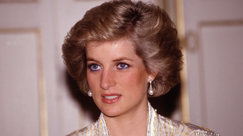 Princess Diana looking to the side with slight smile