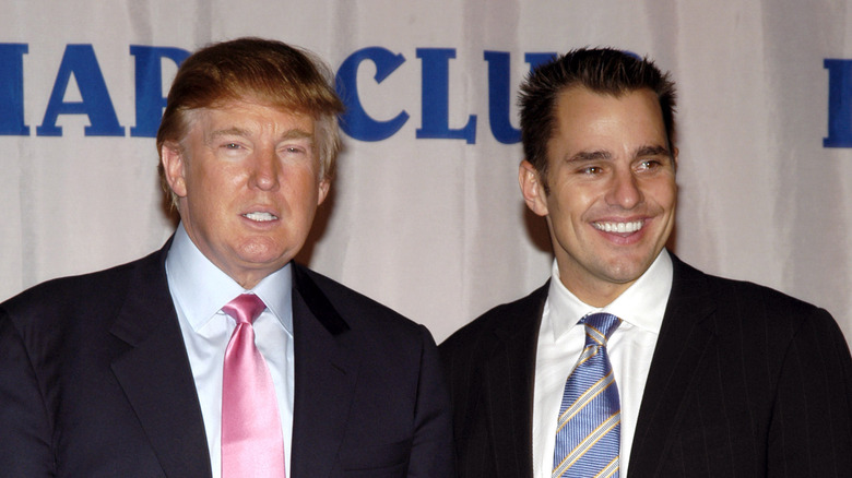 Donald Trump and Bill Rancic wearing suits