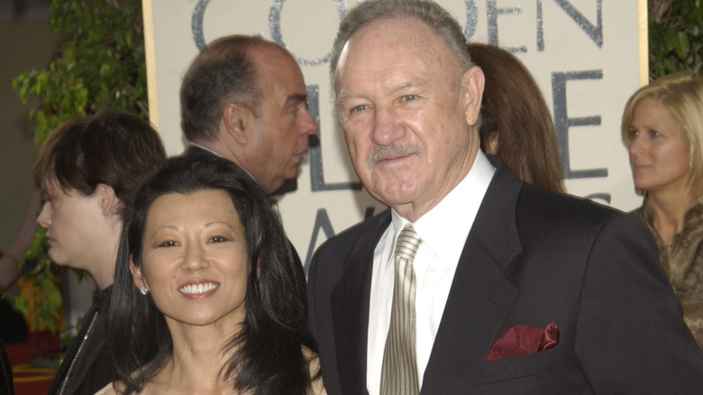 Gene Hackman with wife Betsy Arakawa in 2003