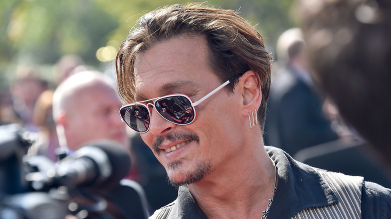 Johnny Depp smiling