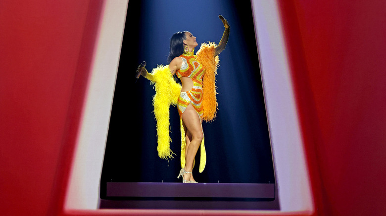 Katy Perry performing onstage