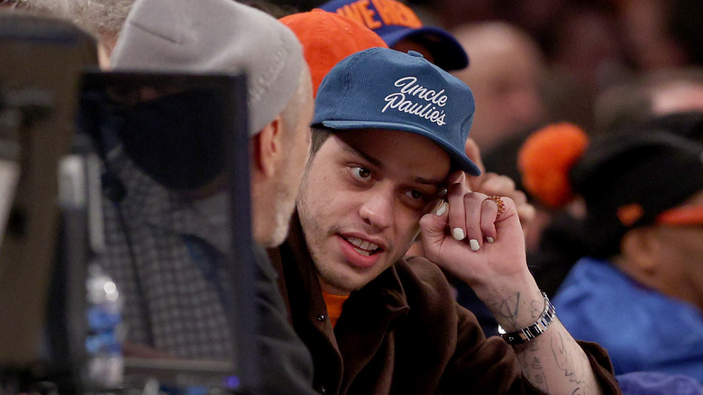 Pete Davidson at a basketball game