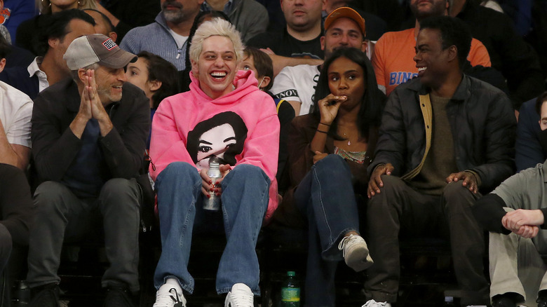 Pete Davidson at a basketball game