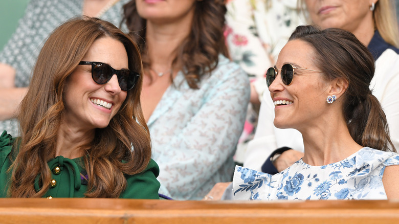 Kate Middleton and Pippa Middleton at Wimbledon