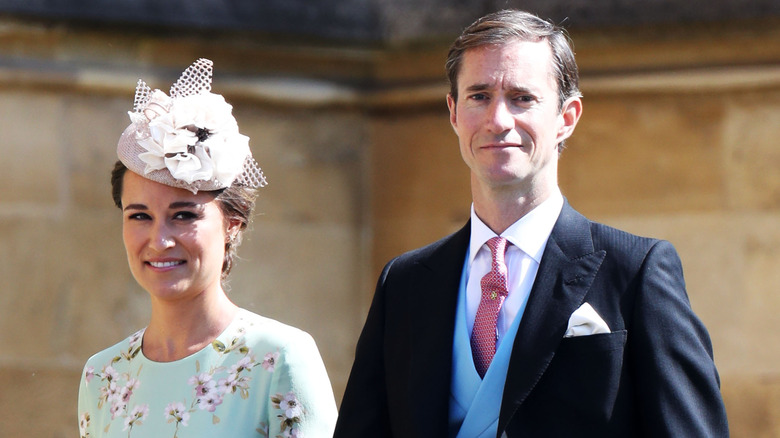 Pippa Middleton and James Matthews walking together