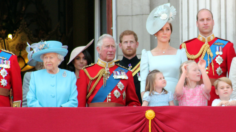 The royal family on the Buckingham Palace balcony