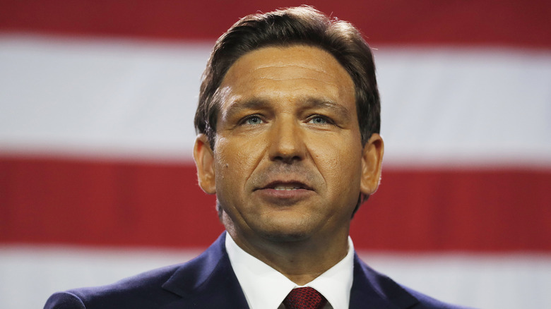 Ron DeSantis orange face foundation 