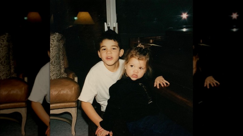 Sofia Richie and Miles Richie as toddlers