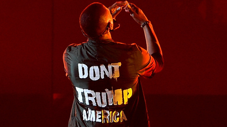 Usher Don't Trump America jacket