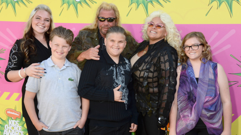 Dog the Bounty Hunter and his family on the red carpet