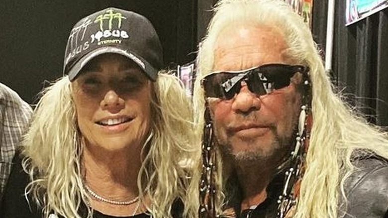 Francie Frane and Duane Chapman smiling