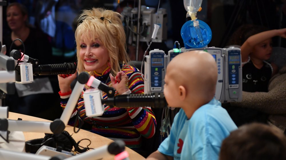 Dolly Parton speaking on a radio show