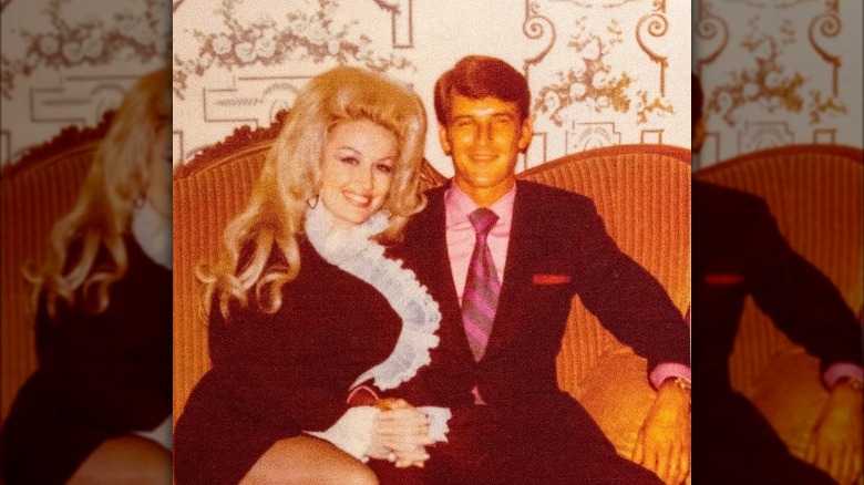 Dolly Parton with her husband