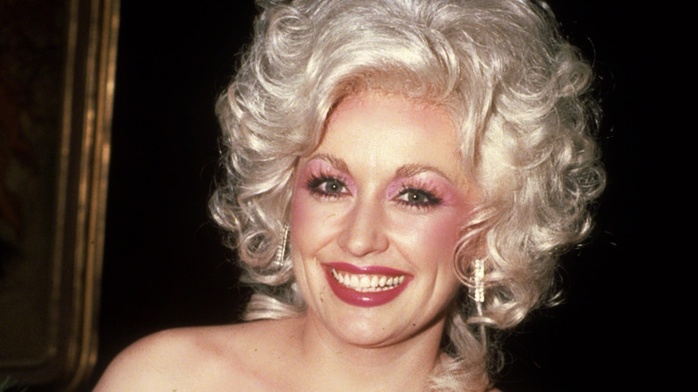 Dolly Parton smiles in the '80s