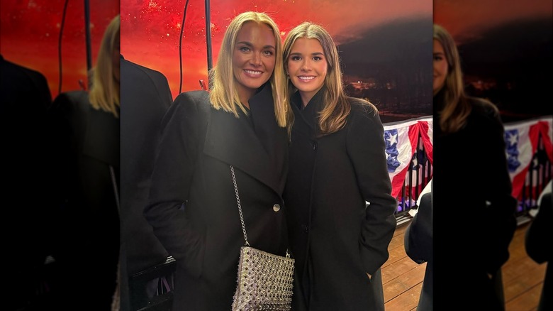 Vanessa Trump, Kai Trump posing for a photo at the pre-inauguration fireworks display