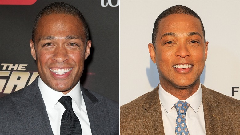 T.J. Holmes and Don Lemon smiling side by side