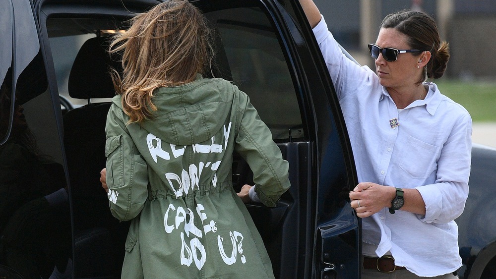 Melania Trump's "I really don't care, do u?" jacket