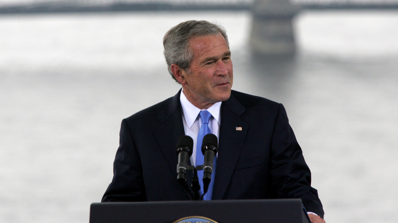 George W. Bush speaking