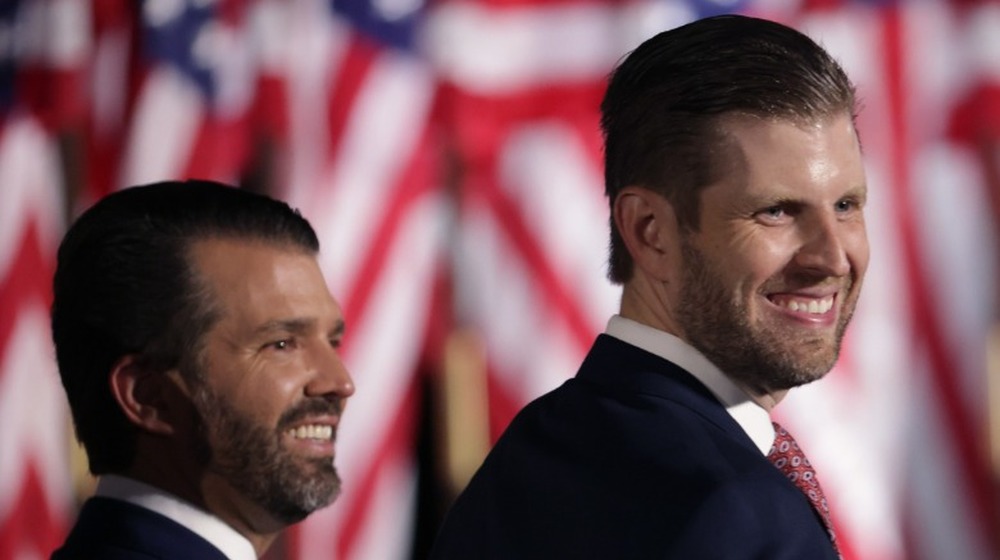 Donald Trump Jr. and Eric Trump smiling