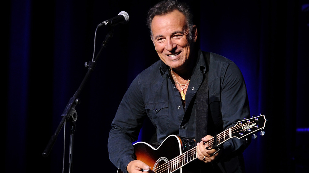 Bruce Springsteen playing guitar