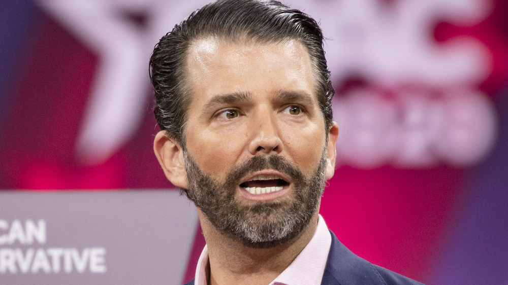 Donald Trump Jr. speaking at an event