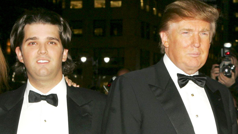 Donald Trump Jr. and his dad 