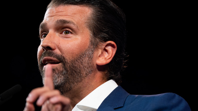 Donald Trump Jr. pointing  