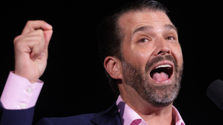 Donald Trump Jr. yelling  