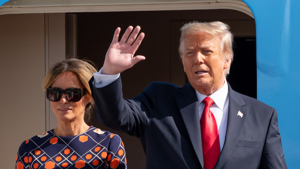 Donald Trump arriving in Palm Beach