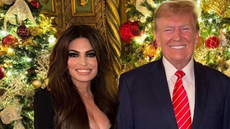 Kimberly Guilfoyle and Donald Trump smiling