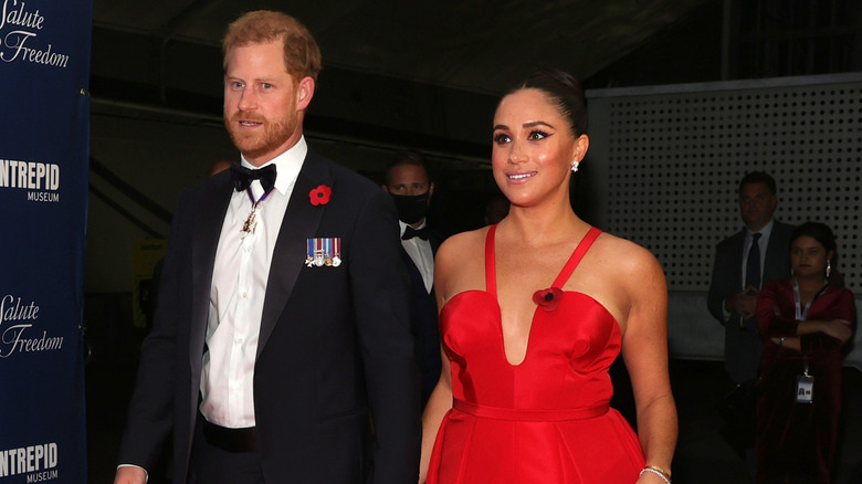 Prince Harry and Meghan Markle on the red carpet