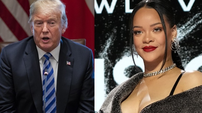 Donald Trump and Rihanna