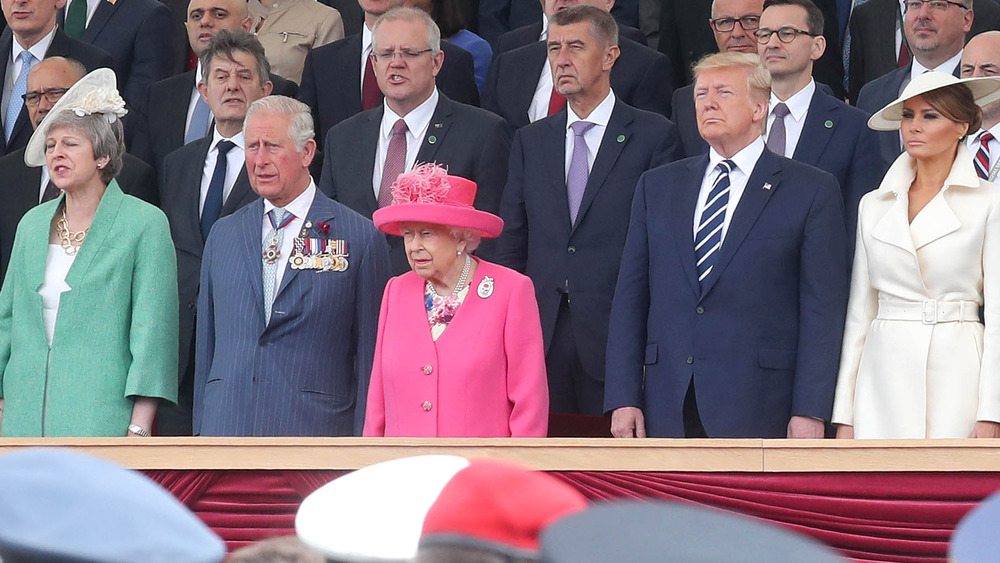 Donald Trump and Queen Elizabeth II