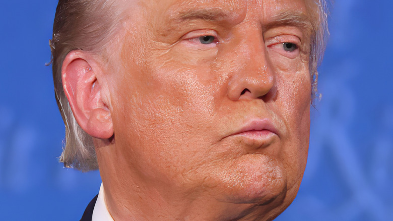 Donald Trump pouting 