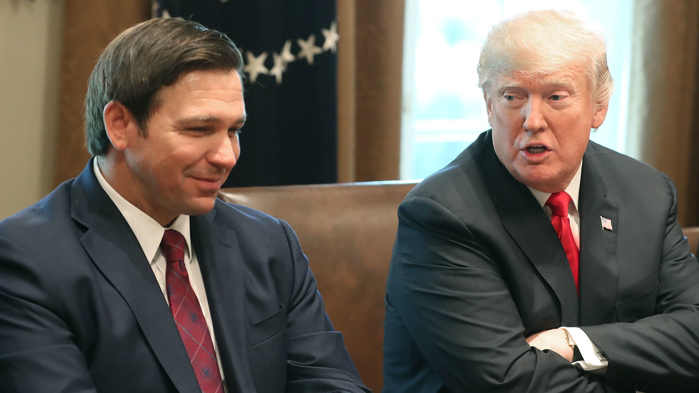 Ron DeSantis and Donald Trump at White House