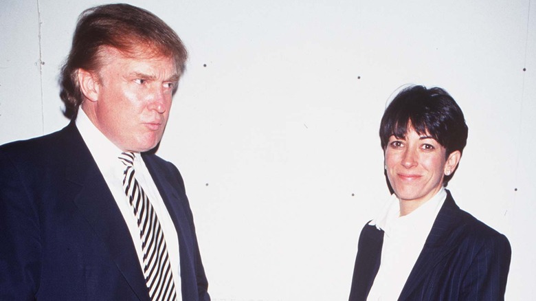 Donald Trump and Ghislaine Maxwell