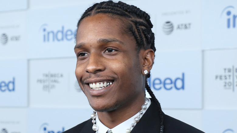 ASAP Rocky smiling