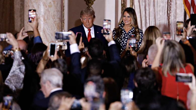 Donald and Melania Trump at Mar-A-Lago