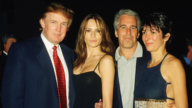 Donald Trump, Melania Trump, Jeffrey Epstein, Ghislaine Maxwell