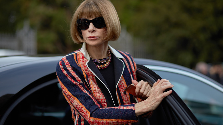 Anna Wintour wearing sunglasses