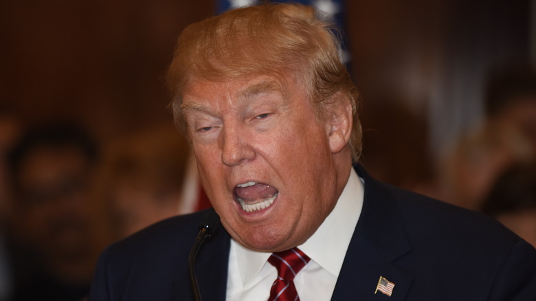 Donald Trump screaming 