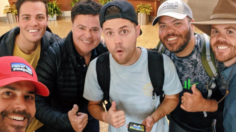 Donny Osmond and his sons smile for a selfie