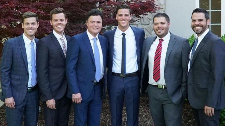 Donny Osmond poses with his five sons