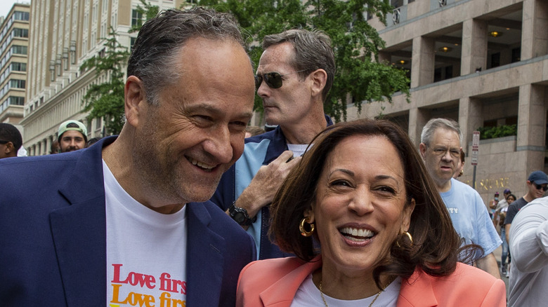 Doug Emhoff and Kamala Harris