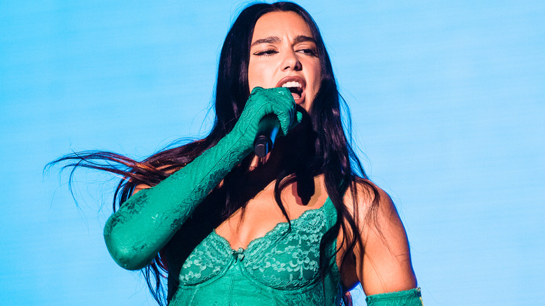 Dua Lipa performs onstage