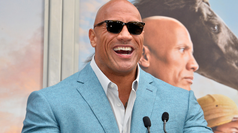 Dwayne Johnson smiling